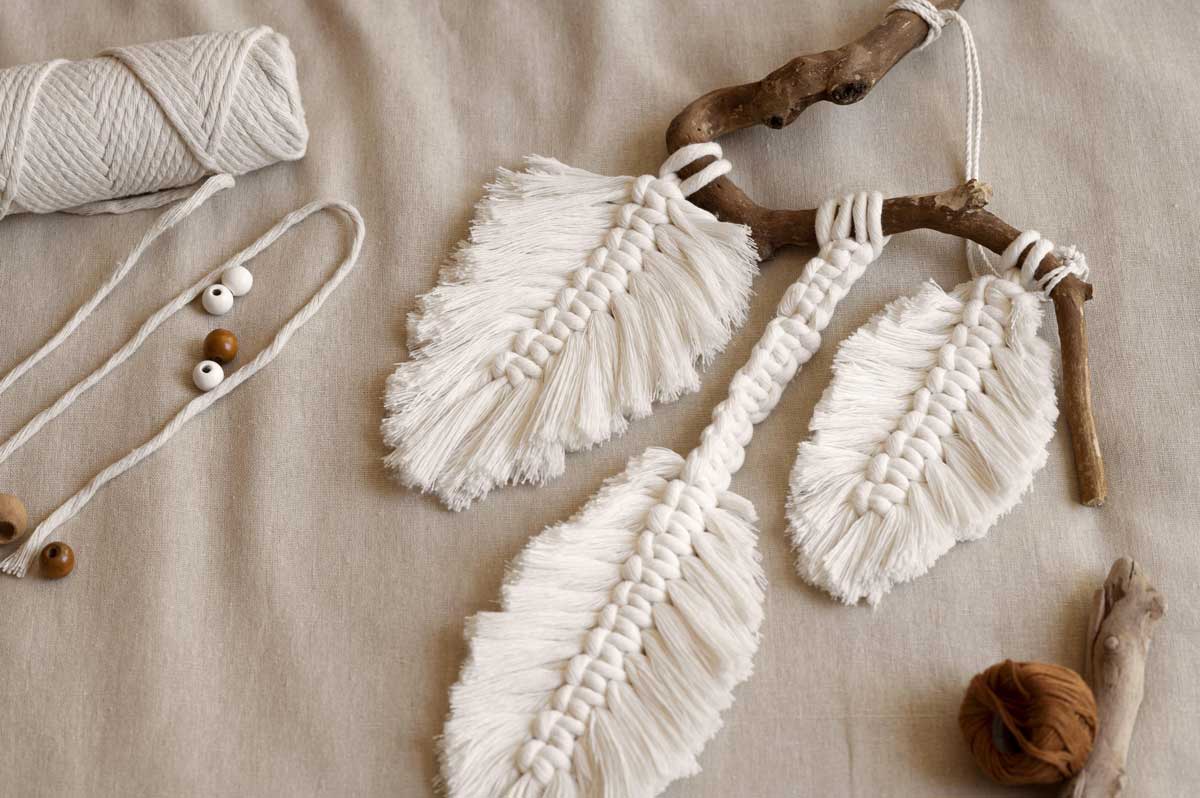 Modèle macramé mural