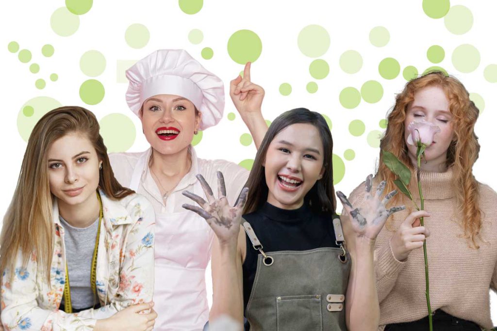 Créatrices passionnées de Création dans l'âme, boutique de créateurs et ateliers créatifs.